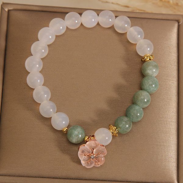 Green Aventurine White Jade Bracelet – Love Energy & Calm Balance