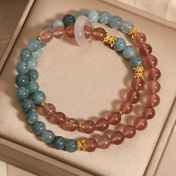 1723189964.jpg Smoky Quartz & Aquamarine Bracelet – Calm Balance Energy