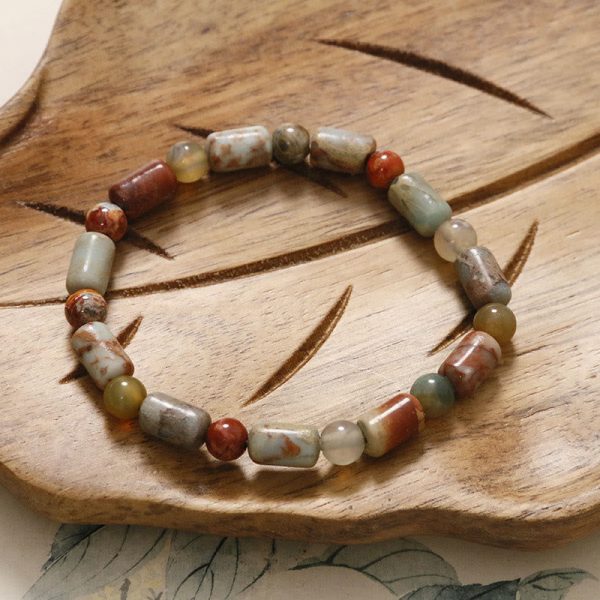 1727183060_1b1e97bf-3336-4e43-a7ab-19acad34b506.jpg Prosperity Energy Bracelet – Shoushan Stone & Red Agate