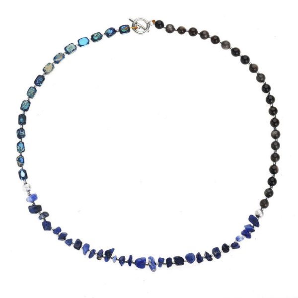 Lapis Lazuli & Obsidian Bracelet – Protection & Calm Energy