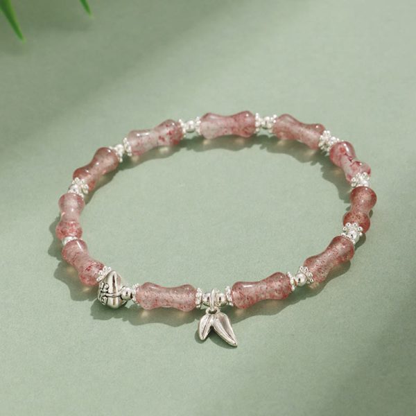 Green Jade Bamboo Bracelet – Dragonfly Luck & Growth Crystal Jewelry