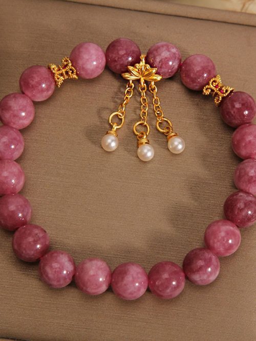 Pink Crystal Bracelet Love Feminine Energy Jewelry.jpg Pink Love Crystal Bracelet Feminine Attraction Jewelry