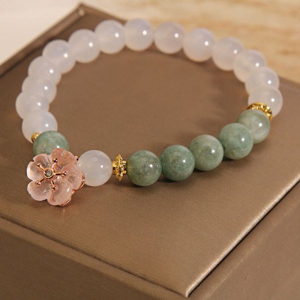 Green Aventurine White Jade Bracelet – Love Energy & Calm Balance