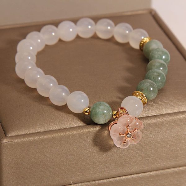Green Aventurine White Jade Bracelet – Love Energy & Calm Balance