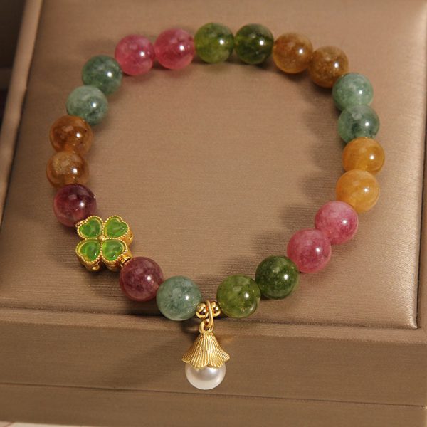 3e67808531cee8b976a306b2d903a639.jpg Tourmaline Lucky Clover Bracelet – Love & Energy Balance Jewelry