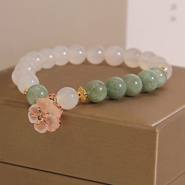 Green Aventurine White Jade Bracelet – Love Energy & Calm Balance