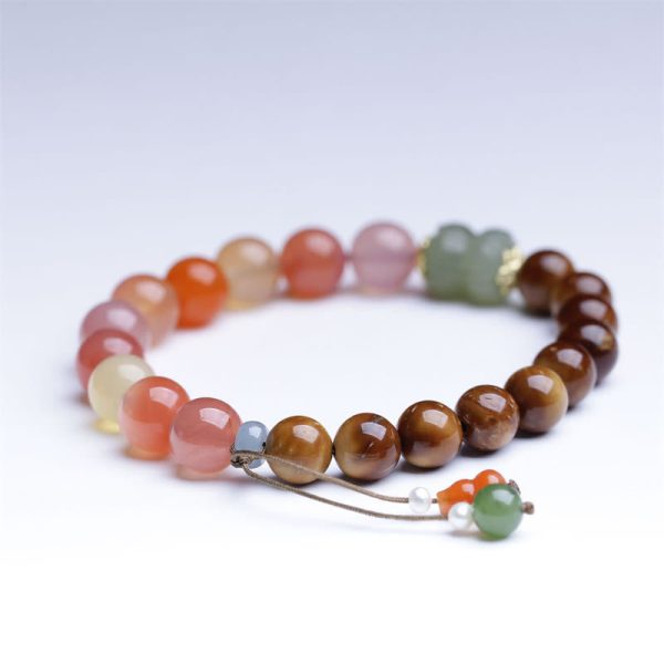 Five Elements Energy Bracelet – Red Agate Balance & Luck Jewelry