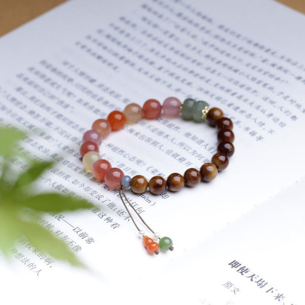 Five Elements Energy Bracelet – Red Agate Balance & Luck Jewelry
