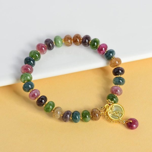 tourmaline wealth bracelet natural stone clarity