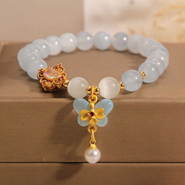 9aef3f792753790a5c7dc4cf765a42e2.jpg White Chalcedony Cat’s Eye Bracelet – Calm & Protection Energy