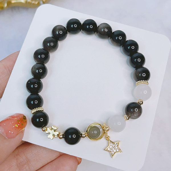 afb941878e935a9e1e0c8b01b8ee1b75.jpg Obsidian Zodiac Buddha Bracelet β Protection & Karma Energy