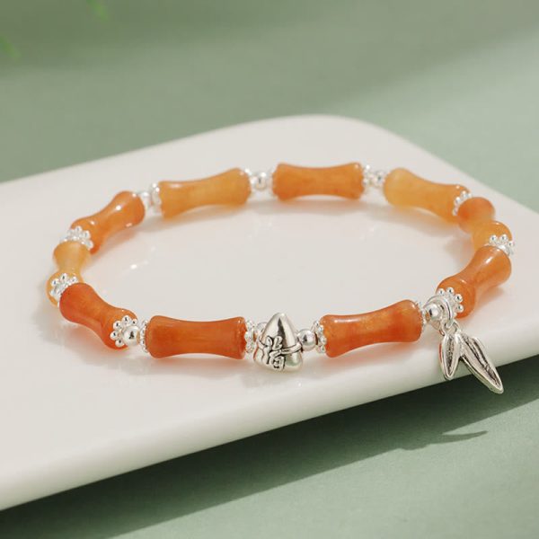 Green Jade Bamboo Bracelet – Dragonfly Luck & Growth Crystal Jewelry