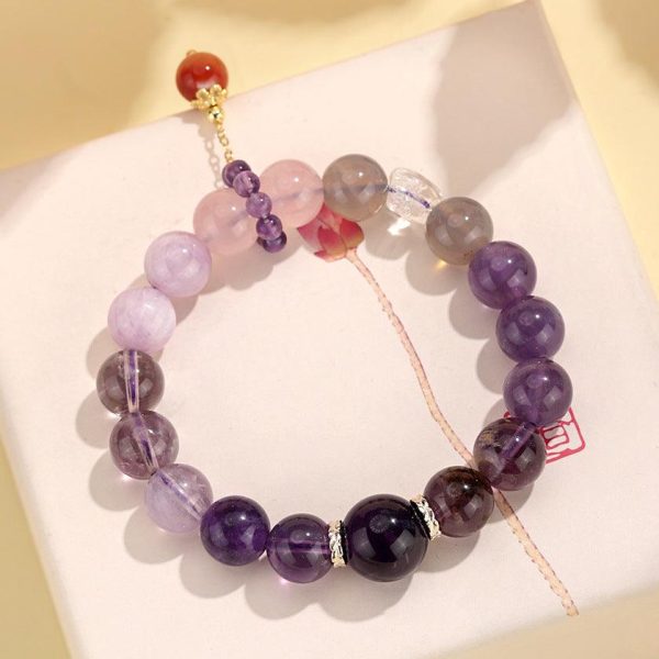 Amethyst Crystal Bracelet Energy Balance Calm – Calm & Anxiety...