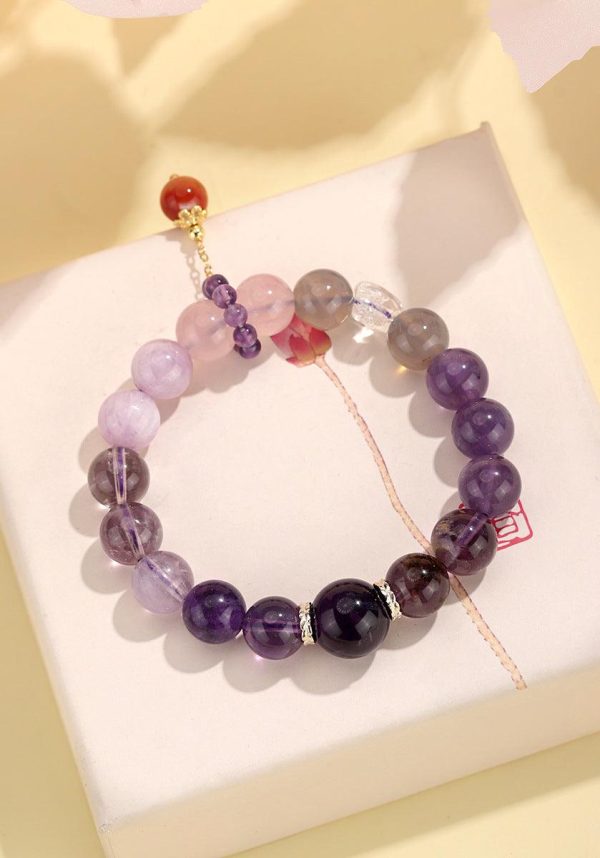 Amethyst Crystal Bracelet Energy Balance Calm – Calm & Anxiety...