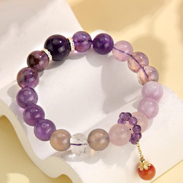Amethyst Crystal Bracelet Energy Balance Calm – Calm & Anxiety...