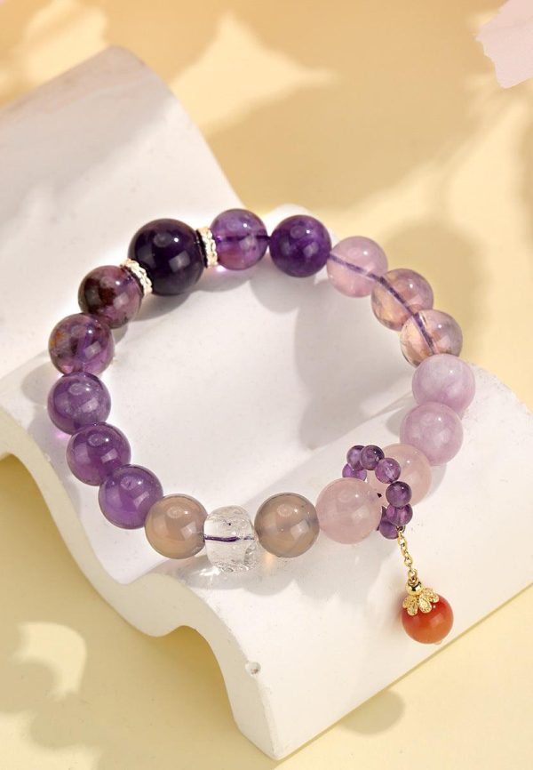 Amethyst Crystal Bracelet Energy Balance Calm – Calm & Anxiety...
