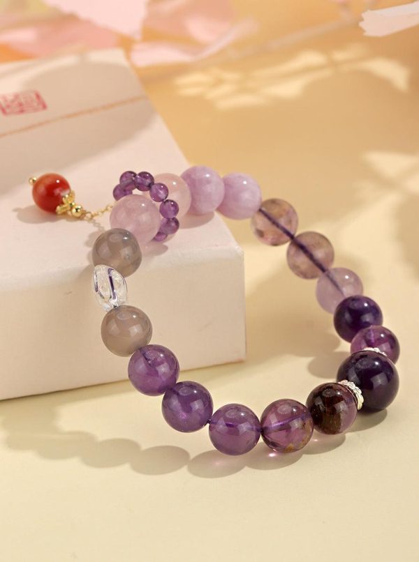 Amethyst Crystal Bracelet Energy Balance Calm – Calm & Anxiety...