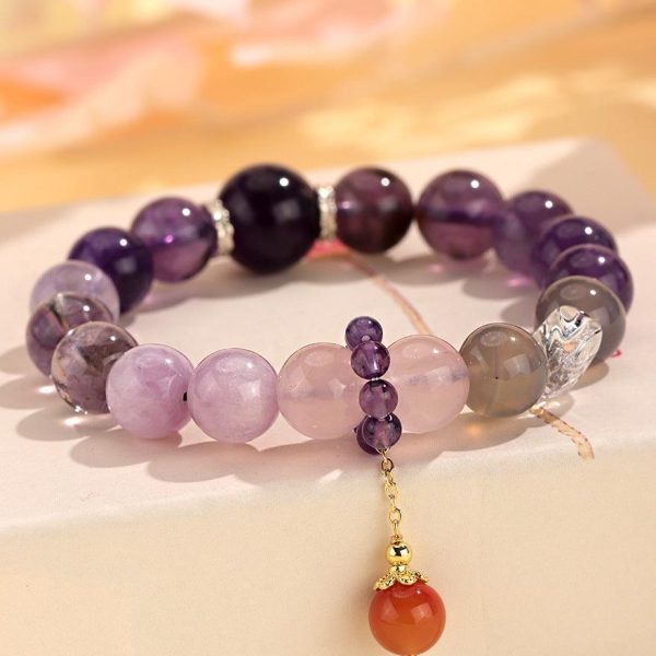 Amethyst Crystal Bracelet Energy Balance Calm – Calm & Anxiety...