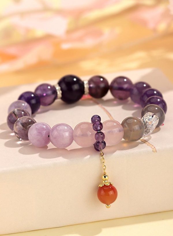 Amethyst Crystal Bracelet Energy Balance Calm – Calm & Anxiety...