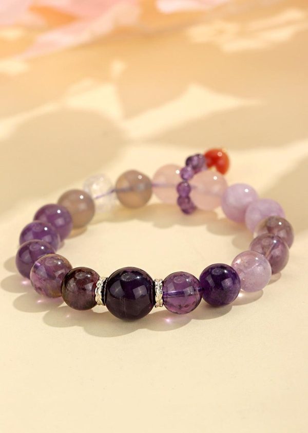 Amethyst Crystal Bracelet Energy Balance Calm – Calm & Anxiety...