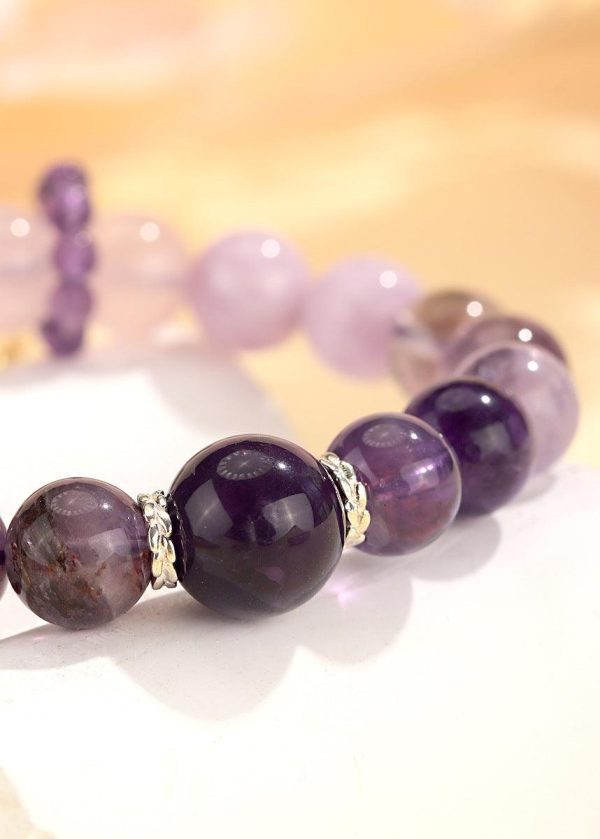 Amethyst Crystal Bracelet Energy Balance Calm – Calm & Anxiety...