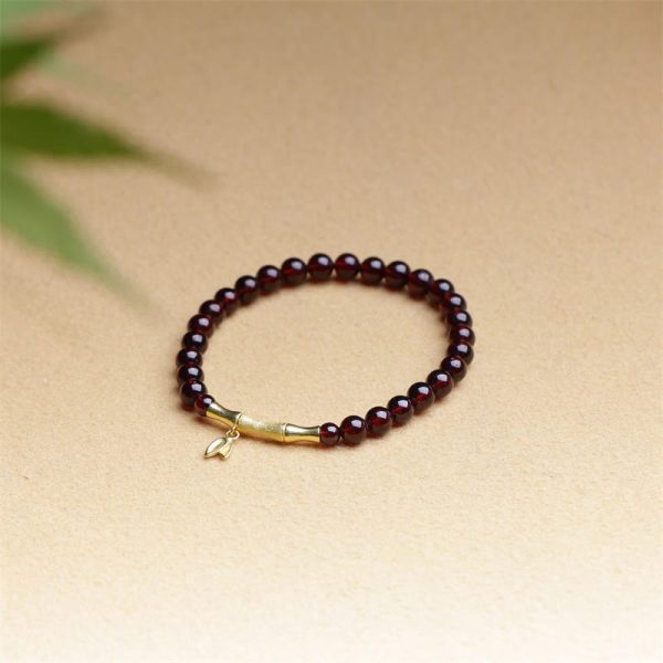 Garnet Love Bracelet – Bamboo Energy & Passion Crystal Jewelry