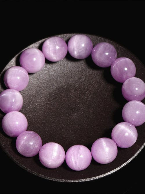 Kunzite Heart Healing Bracelet for love emotional balance crystal jewelry
