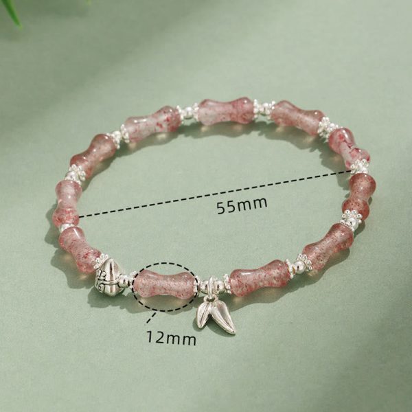Green Jade Bamboo Bracelet – Dragonfly Luck & Growth Crystal Jewelry